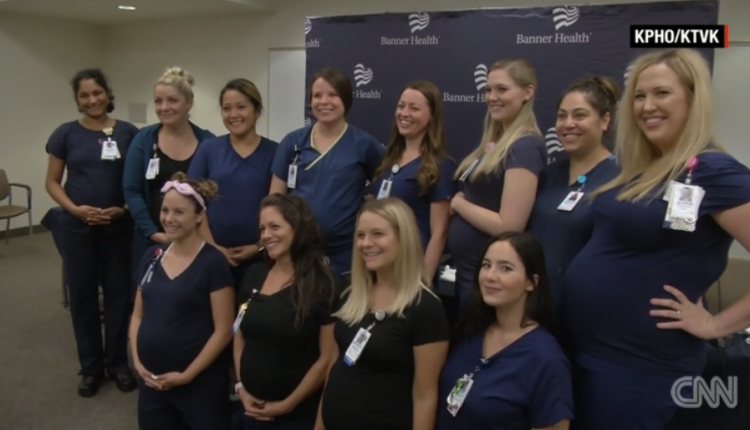«Baby-boom»: в одной из американских больниц одновременно забеременело 16 медсестёр